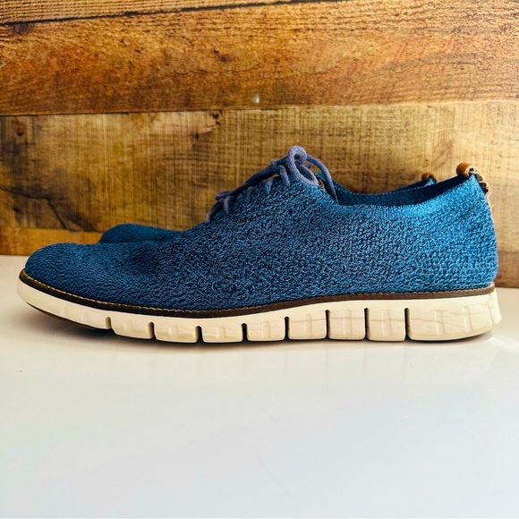 Cole Haan Men's ZEROGRAND Wingtip Oxford Marine Stitchlite Ivory - Picture 2 of 9